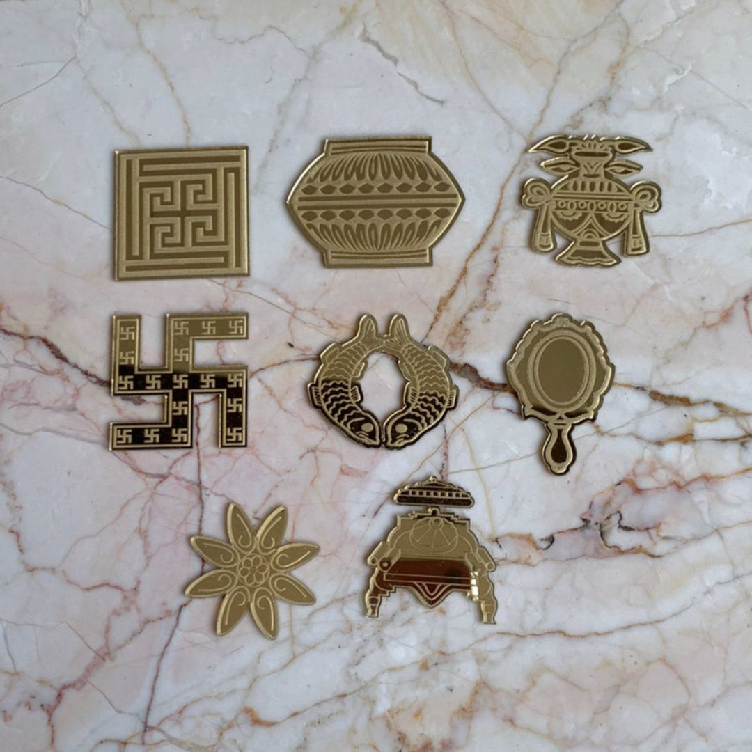 Ashtamangal Acrylic Symbols